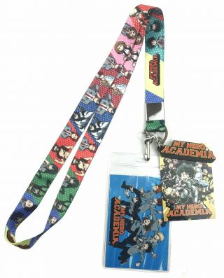 My Hero Academia: Class 1 - A Group Lanyard With Id Holder And Charm