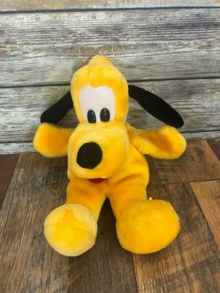 Disney Pluto Dog Full Body Puppet Plush Toy Yellow 13 "