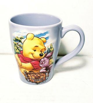 Disney Store Winnie The Pooh And Piglet Lavender Coffee Mug Cup