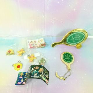 Japan Anime Sailor Moon Capsule Toy Metal Charm Make Up Plate Strap Mascot P30