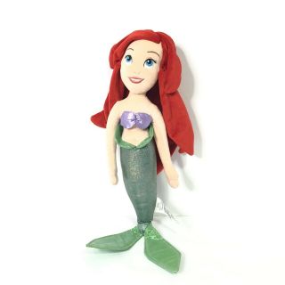 Disney Store The Little Mermaid Princess Ariel Arial Plush Stuffed Doll 21” Tall