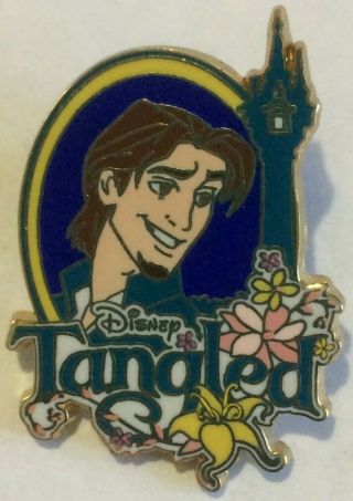 Tangled Flynn Ryder Hero Movie Logo Framed Disney Pin J