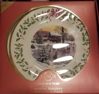 2010 - Lenox The Annual Holiday Collector Plate - 20th In The Series