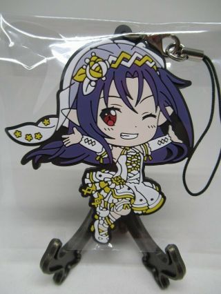 Sword Art Online Yuuki Konno Wedding Costume Rubber Strap Key Chain From Japan