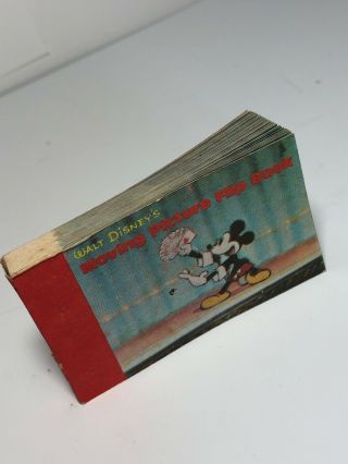 1986 Walt Disney Company Moving Picture Flip Book Mickey Mouse Donald Duck