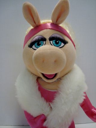 Muppets Miss Piggy 20 Plush Doll Disney Store Pink Dress 2