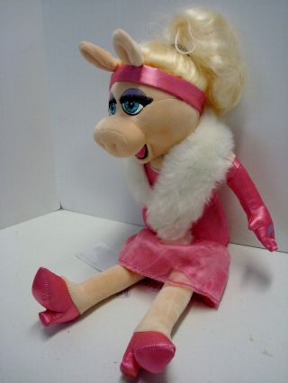Muppets Miss Piggy 20 Plush Doll Disney Store Pink Dress 3