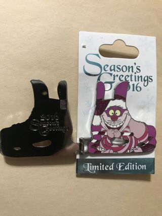 Disney Pin Seasons Greetings 2016 Cheshire Cat Ice Skates Limited Edition