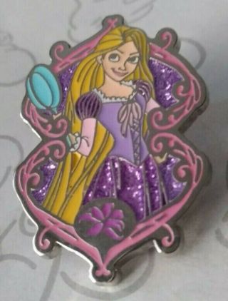 Rapunzel Adventure Is On Disney Princess Tangled Starter Glitter Pin 133014