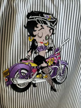 Sz L Biker Betty Boop Tank Top With Matching Shirt