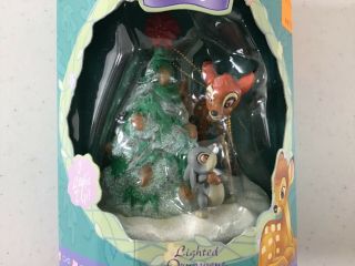 Enesco Disney Classics Bambi Thumper Pinocchio Light Up Christmas Ornaments 2