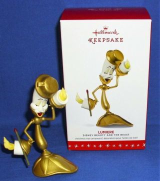 Beauty And The Beast Lumiere Candelabra Limited Edition 2016 Hallmark Ornament