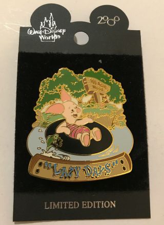 Disney Winnie The Pooh Piglet On Raft Lazy Days Limited Edition Pin