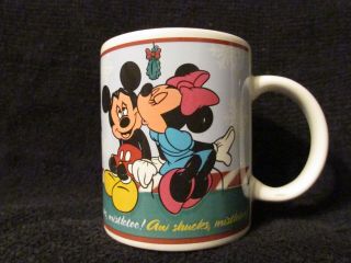 Walt Disney Minnie Mickey Mouse Happy Holidays Coffee Mug Cup Land Christmas Tea 3