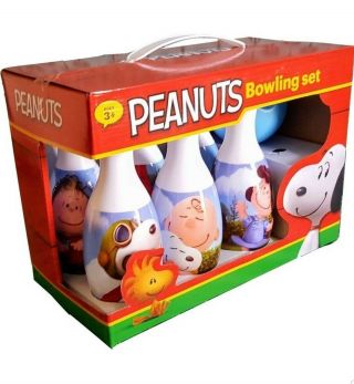 Peanuts Bowling Set With Charlie Brown,  Snoopy And The Whole Gang Ages 3,  Excite