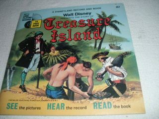 Walt Disney Treasure Island See Hear Read 24 Page Book All Complete 33 1/3