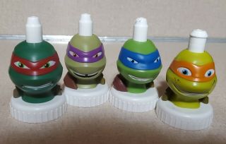 Good 2 Grow Teenage Mutant Ninja Turtles Bottle Toppers Complete Set