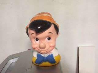 Vintage 1971 Walt Disney Pinocchio Head Bank