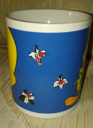 2 Looney Tunes 1998 Coffee Mugs Sylvester Tweety Bird Warner Bros 3