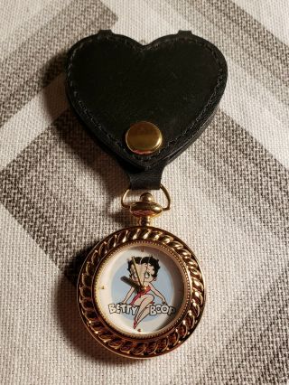 Betty Boop Valdawn Keyring Pocket Watch W/ Screen Protectors Still On