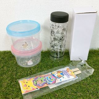 Japan Anime Pokemon Misdo Food Container Box Water Bottle Wooden Chopsticks D7