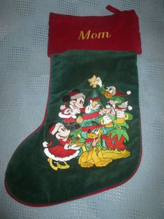 Disney Vintage Mickey Mouse And Friends Christmas Stocking 2