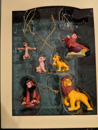 Disney Lion King Storybook Christmas Ornaments - Set Of 6 -