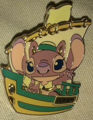 Tokyo Disney Resort Game Prize - Riding In A Ship - Lilo & Stitch: Angel Pin