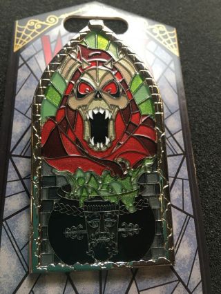 Disney Pin Windows Of Evil Series Villains Horned King Black Cauldron Mosaic Le