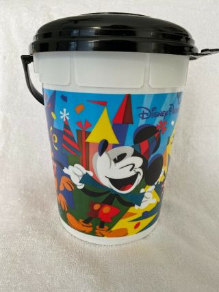Walt Disney Theme Park Mickey & Friends " Happy Birthday " Popcorn Bucket Souvenir