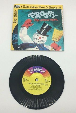 " Frosty The Snowman " Little Golden Book And Record,  33 - 1/3 Record B11