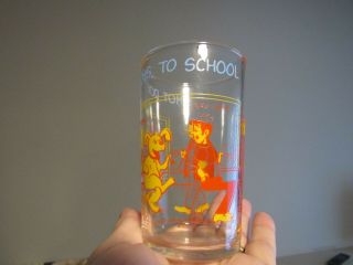 Archie Comics Hot Dog Goes To School Classroom Scene Vintage 1971 Glass Cup