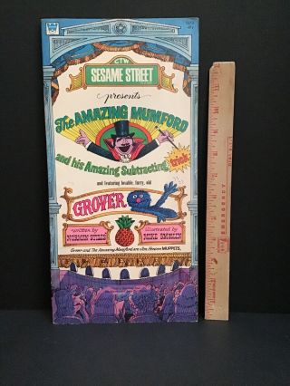 1972 Sesame Street The Mumford & Grover Book Vintage Subtracting Trick