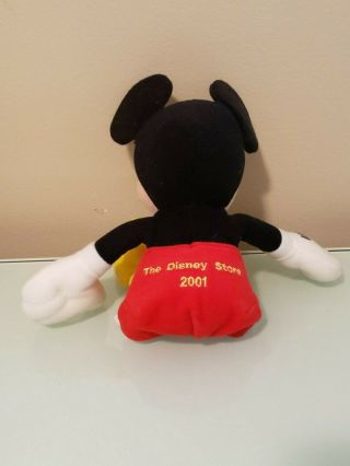 2001 Mickey Mouse Mini Bean Bag Plush Stuffed Animal Disney Store 8 3