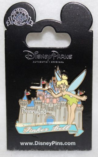 Walt Disney Pin Trading 2002 “tinker Bell Disneyland Princess Castle” 3d Pin