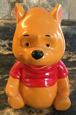 Vintage Winnie The Pooh Piggy Bank Walt Disney Japan