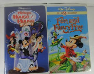 Disney Mickey Mouse Movies 2 Vhs Tapes 