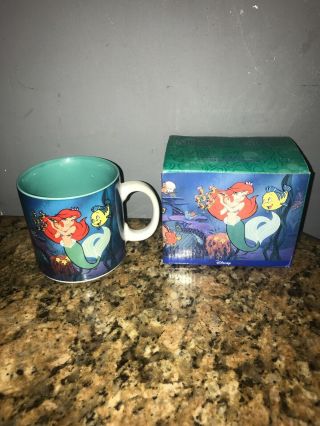 Vintage Walt Disney The Little Mermaid Coffee Mug Tea Cup Ariel