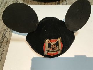 Vintage Mickey Mouse Club Mouseketeers Felt Hat 1950s Walt Disney Prods.