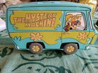 Vintage Cartoon Network Scooby Doo The Mystery Machine Van Tin Storage Box