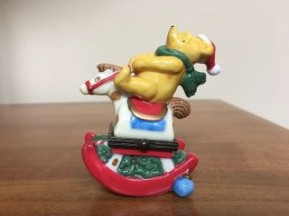 Midwest Of Cannon Falls Disney Winnie The Pooh Trinket Box Rocking Horse Ceramic