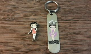 Betty Boop,  Keychain And Pin