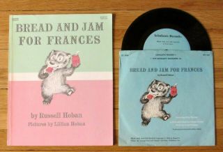 Bread And Jam For Frances Russel Hoban Book & Record 33 1/3 Rpm Vinyl