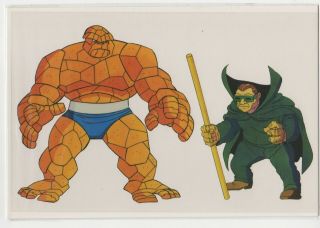 1994 Fox Marvel Action Hour Animation Cel Fantastic Four Thing 10.  5 " X 7 "