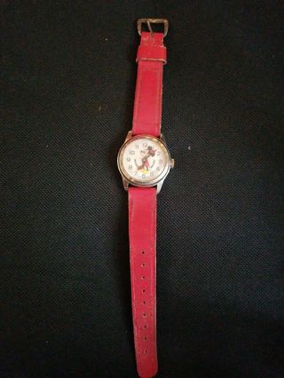 Bradley Time Division Wind - Up Mickey Mouse Watch Swiss Made