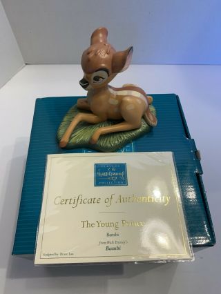 Disney Wdcc “the Young Prince” Bambi 2004 Figurine Box