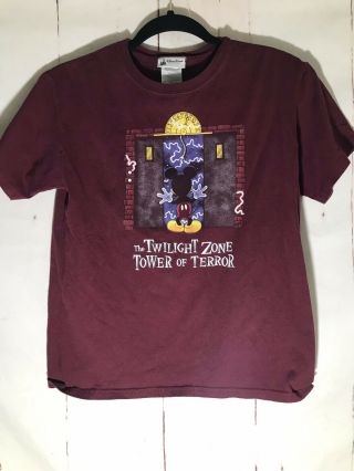 Disney Wear The Twilight Zone Tower Of Terror Mickey Mouse Youth T Shirt Size M
