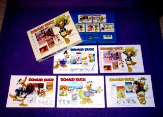 Box Set Of 20 Walt Disney Donald Duck 65 Fiesty Years Note Cards