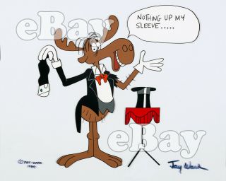 Rare Rocky & Bullwinkle Cartoon Color 8 X 10 Tv Photo Jay Ward