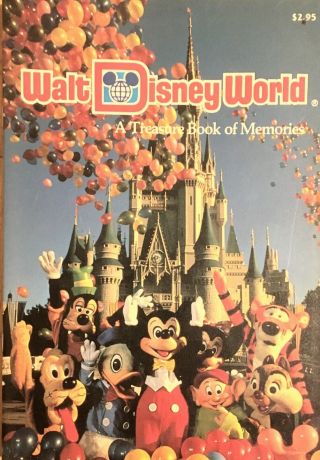 Walt Disney World A Treasure Book Of Memories Vintage Book 1988 History Florida